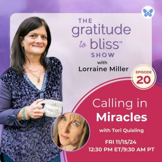 If you’re in need of a miracle, or you just want to create more good in your life, check out the latest episode of The Gratitude To Bliss Show wherever you podcast.

@toriquisling my amazing guest shares just how gratitude is the bridge for creating the emotional frequency that attracts more good into your life. 

If you’re feeling stuck, frustrated, angry or sad or you simply feel ready for your dreams to come true don’t miss this important episode. You’ll be grateful you did! 

Link in bio. 

#gratitude #bliss #miracles #gratitudetobliss #thegratitudetoblissshow #fertility #infertility #motherhood #momlife #healthymomlife #grateful #attitudeofgratitude #lifesuccess