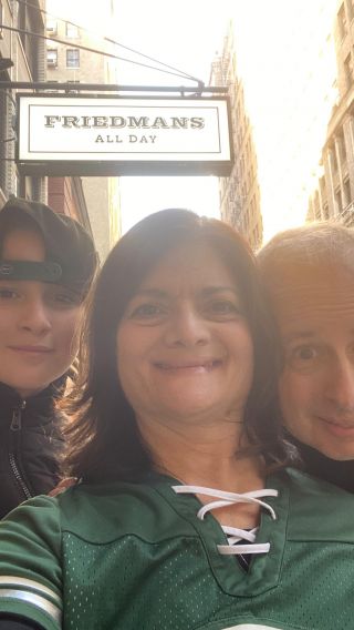 Fun with the fam. Go Jets! #momlife